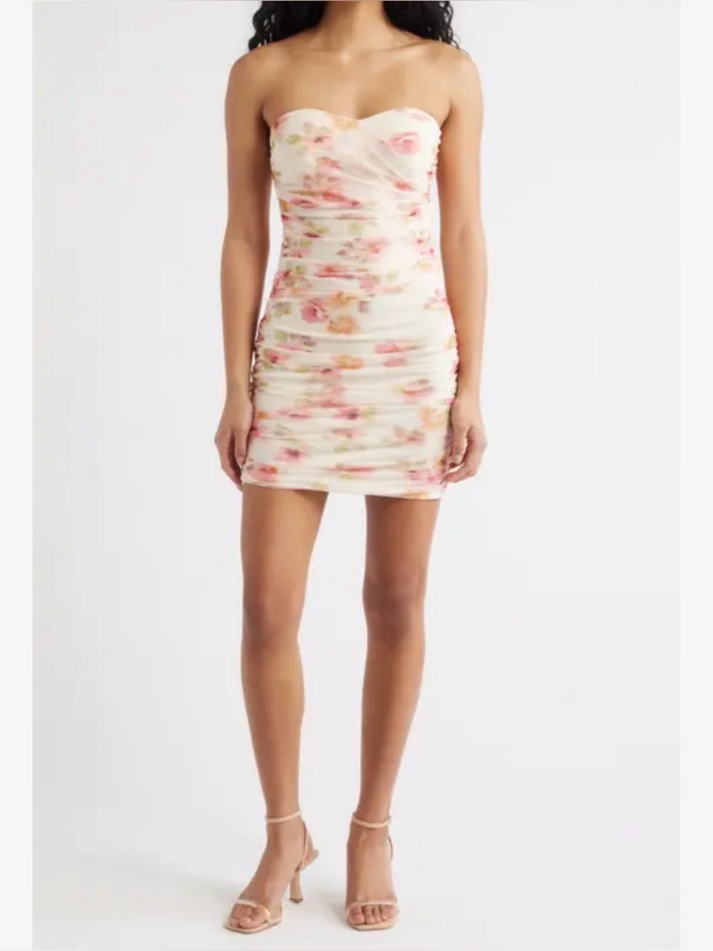 Venus strapless floral dress